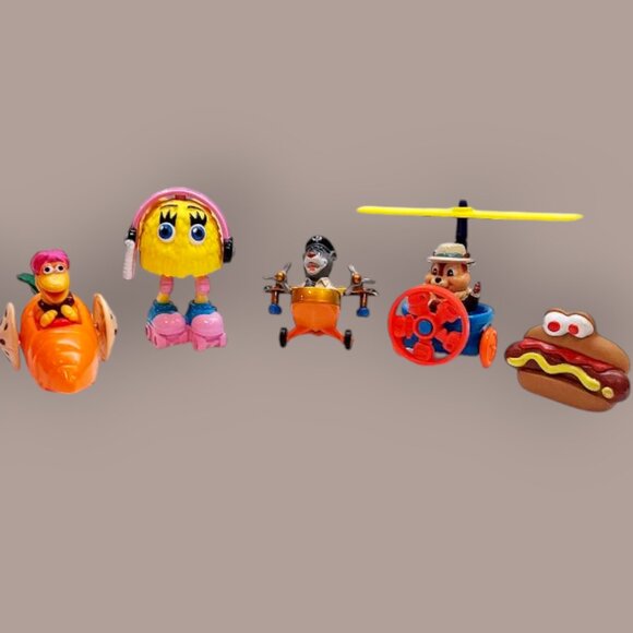 1980s-90s McDonald’s & Hardees Happy Meal Toys Vintage RARE 5 Collectibles - Picture 1 of 8
